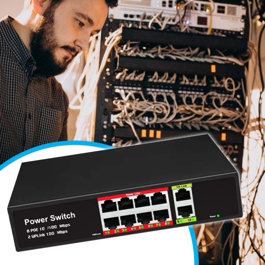 Two uplink ports for easy network expansion