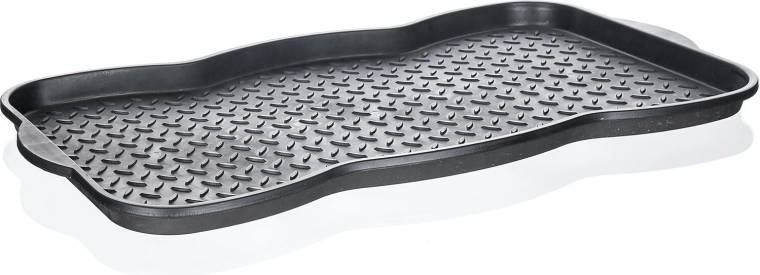 Apavu noteces paliktnis 75 × 38 cm, plastmasa, melns, profilēts BRILANZ
