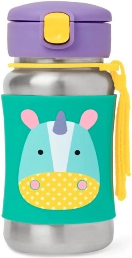Skip Hop Zoo stainless steel straw bottle unicorn 350 ml (12m+)