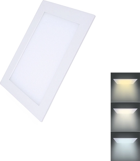 Solight LED mini panelis CCT piekaramajiem griestiem, kvadrātveida 6 W