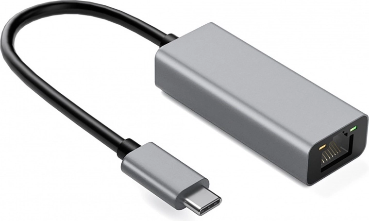 Alumīnija USB‑C uz RJ45 gigabita adapteris