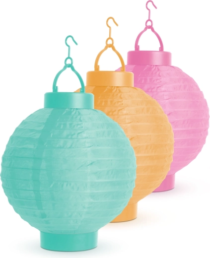 Saules laterna ar auksti baltu LED, 21 cm – 1 gab.