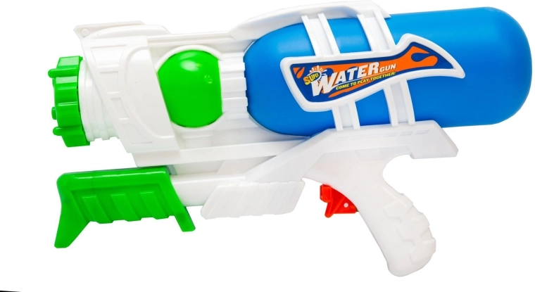 Liela ūdens pistole ar pumpīti 27 cm, zila – 1 gab.