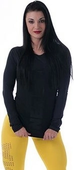 Sieviešu T-krekls NEBBIA Shirt 220 Black – melns, izmērs L