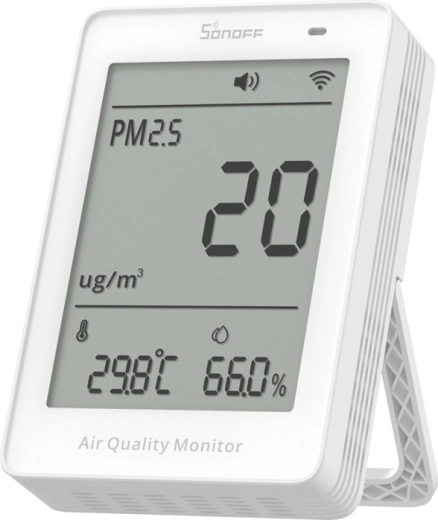 Sonoff AirGuard Wi‑Fi LCD air quality monitor PM2.5/PM10