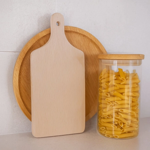 Natural wood, pleasant for everyday use