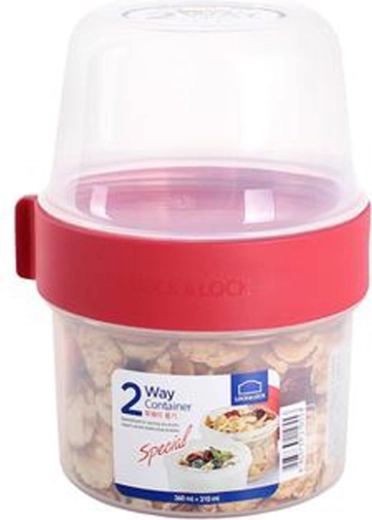 Divkameru pārtikas trauks Lock&Lock 2in1 670 ml