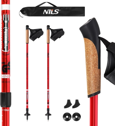 NILS Extreme telescopic Nordic walking poles with anti-shock