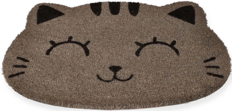 Gray Cat Doormat