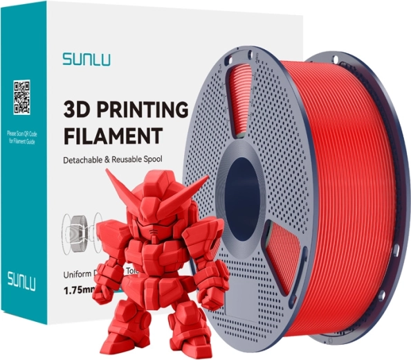 Sunlu filament PLA+ 2.0 red 1.75 mm