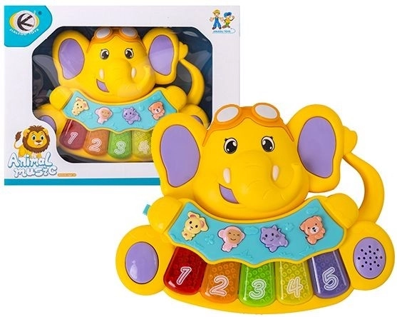 Mini bērnu harmonika zilonis – 1 gab.
