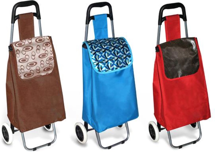 Shopping trolley 34 l with ergonomic handle