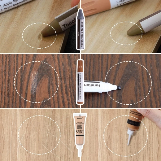 Precise concealment of scratches and chips