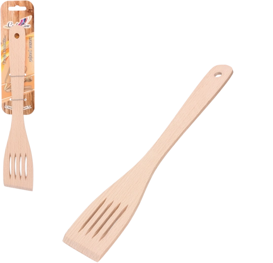 Koka ažūra lāpstiņa no dižskābarža koka 29 cm