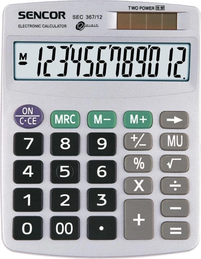 Sencor Desktop Calculator with 12-Digit Display