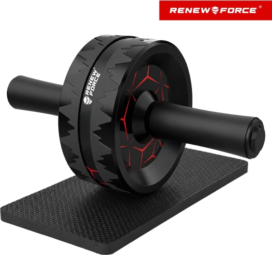 RENEW FORCE abdominal exercise wheel with double wheel and knee mat