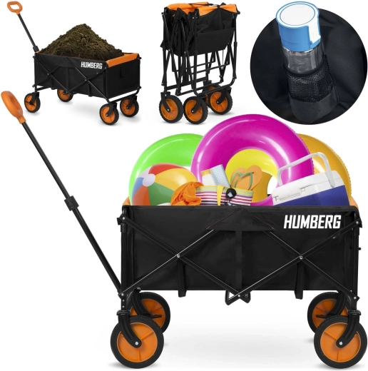 Salokāms transportēšanas ratiņš 100 l HUMBERG HM-513