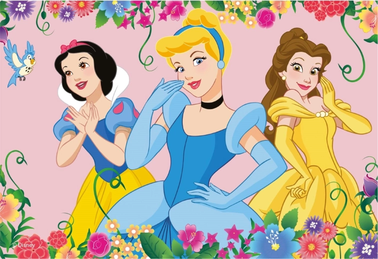 Bērnu puzle Disney princeses 48 detaļas
