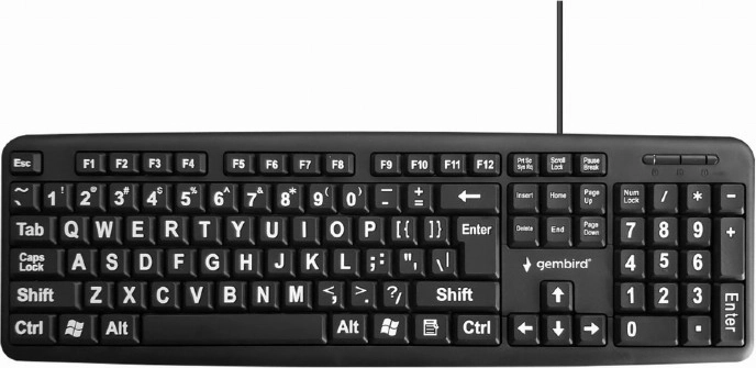 Standarta USB tastatūra senioriem