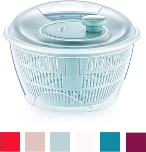 Salad spinner 5 L grey-blue