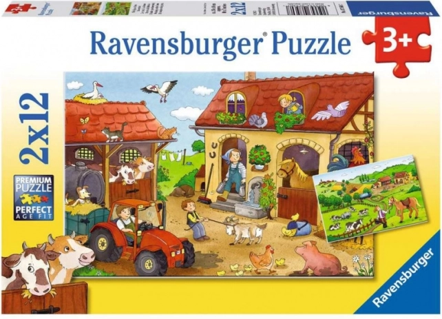Puzle 2×12 ferma RAVENSBURGER