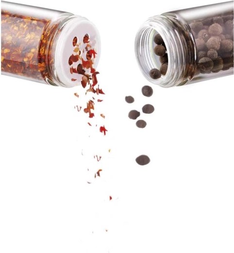 Durable glass spice jars