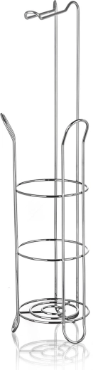 Tualetes papīra statīvs ar turētāju, hroms, 60 cm
