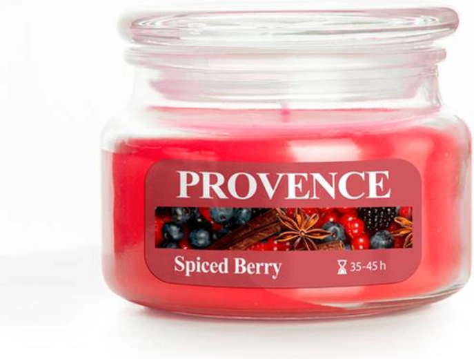 Aromātiskā svece stikla traukā PROVENCE spiced berry 200 g