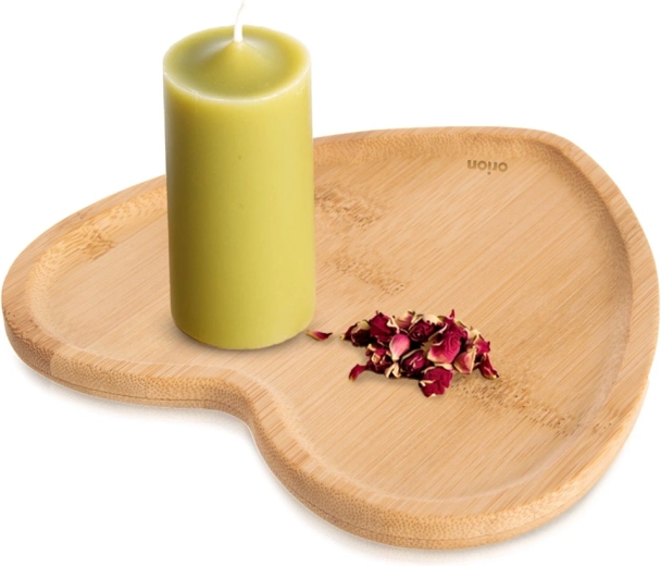 Bamboo Heart-Shaped Plate 15 × 15 cm