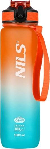 Tritāna dzeramā pudele 1000 ml oranži–zila NILS Camp