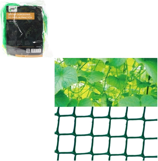 Garden net for climbing plants 1.8 × 5 m, green