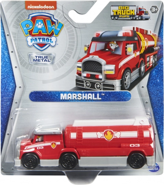 Paw Patrol True Metal ugunsdzēsēju auto Maršals 13 cm