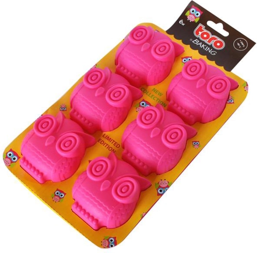 Silikona mafīnu forma TORO pūcītes 6 gab.