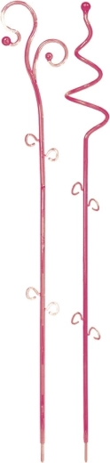 Decor I Orchid Support, pink transparent, 58.5 cm