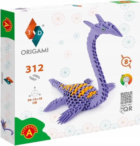 Alexander radošais komplekts Origami 3D – pleziozaurs