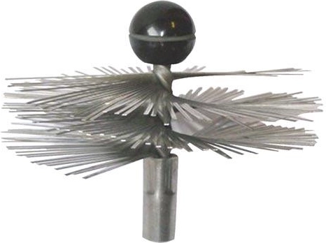 Nerūsējošā tērauda skursteņslauķa birste 180 mm