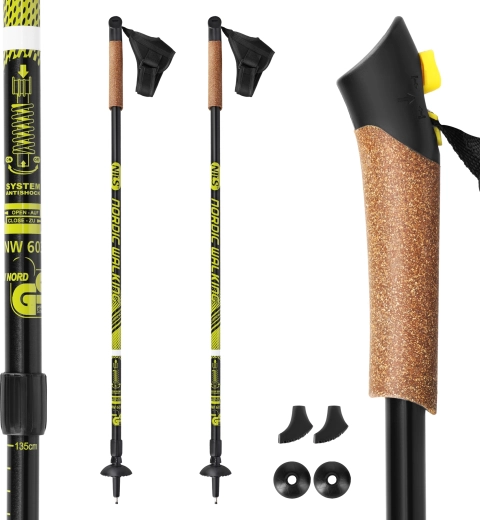 Nils Extreme anti-shock Nordic walking poles