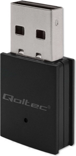 Mini bezvadu Wi‑Fi adapters AC ar Bluetooth 4.0 QOLTEC, USB, līdz 600 Mb/s