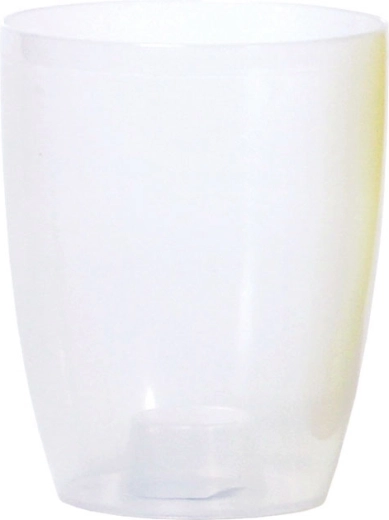 Puķupods orhidejām COUBI ORCHID 13 cm, caurspīdīgi matēti balts