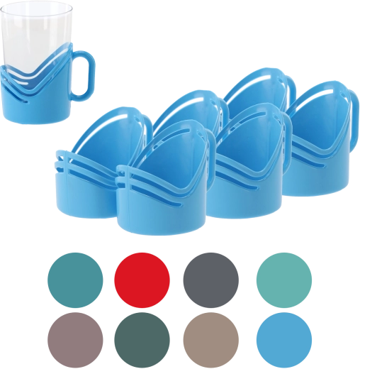 Set of Plastic Glass Holders Jagiełło, 6 pcs