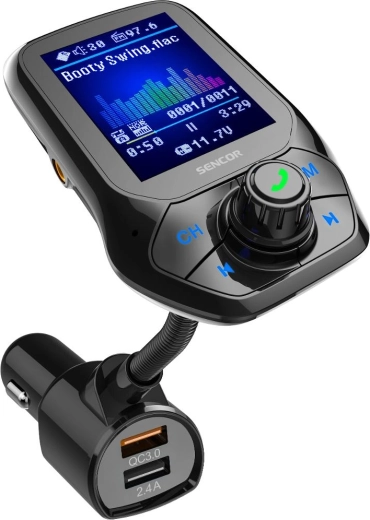 Sencor Bluetooth FM Car Transmitter with Fast Charging
