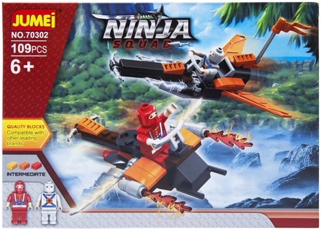 Konstruktors Jumei Ninja squad – nindzju cīnītāji, 109 detaļas – 1 gab.