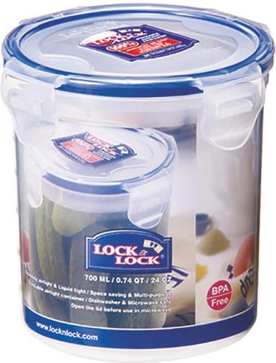 LOCKnLOCK pārtikas uzglabāšanas trauks 700 ml, hermētisks un ūdensnecaurlaidīgs