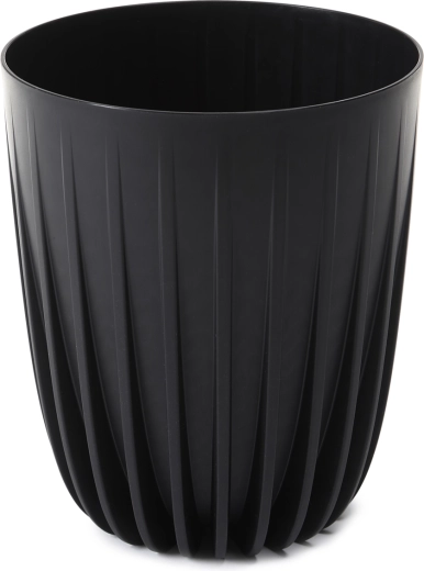 Puķu pods Mira 19 cm eco recycled – melns