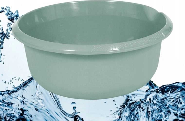 Apaļa bļoda Nordic green 36 cm, 9 l ar izliešanas snīpi