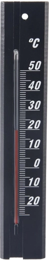 Universāls melns koka termometrs 20 cm