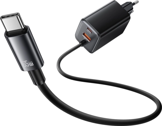 Integrēts USB‑C kabelis maksimālai ērtībai