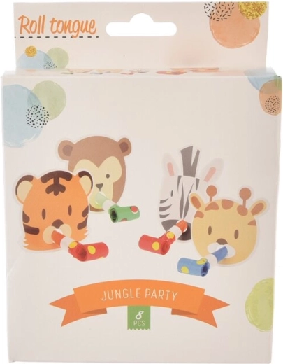 Ballīšu pūšamās mēlītes Jungle, 8 gab.