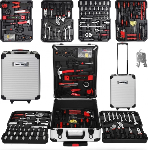 Large Tool Set in Wheeled Case – 189 Pieces