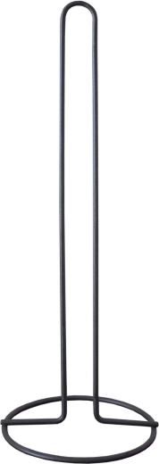 Freestanding toilet paper holder 43 cm – black steel